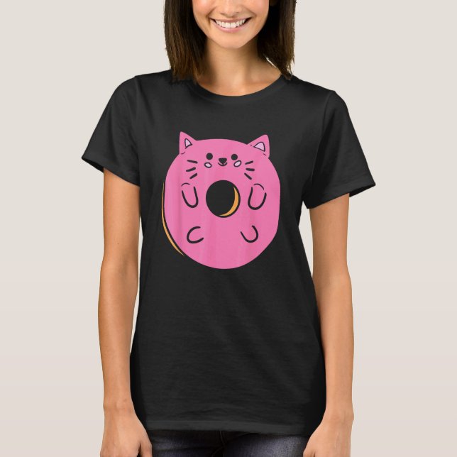 Cat Donut Pastry Maker T-Shirt (Front)