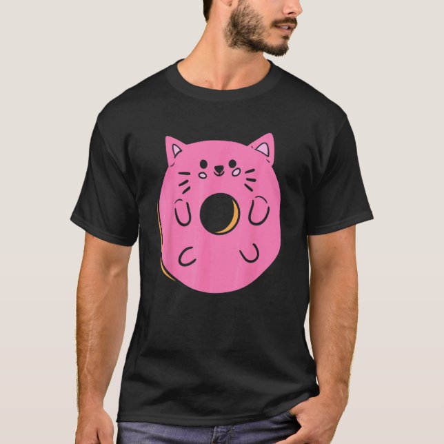 Cat Donut Pastry Maker T-Shirt (Front)