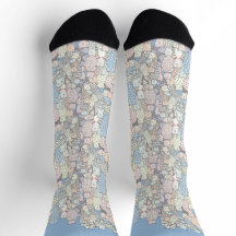 Cat Doodle Crew Socks