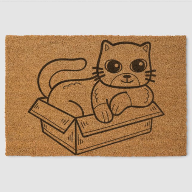 Cat Door Mat ~ Funny Door Mats Outdoor ~ Door Mats (Front)