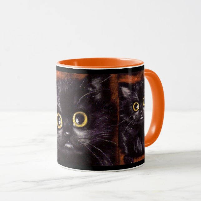 Cat Dracula Scaredy Cat Mug (Front Right)