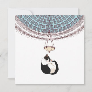 Cat drawing card
