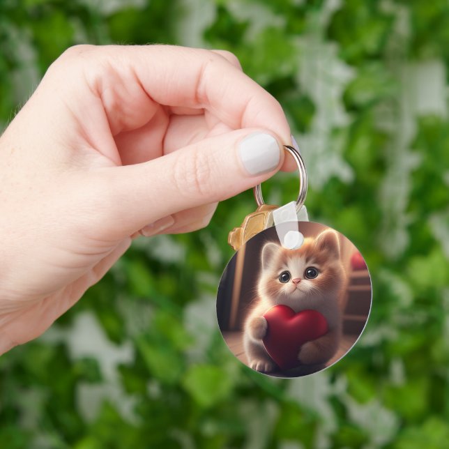 cat drawing keychain (Hand)