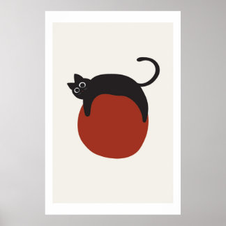 Cat Drawing Poster