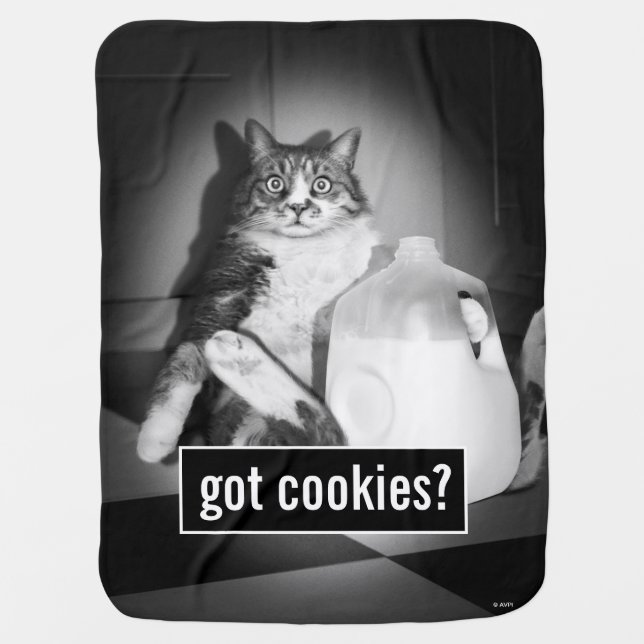 Cat Drinking Milk From Jug Baby Blanket (Front)