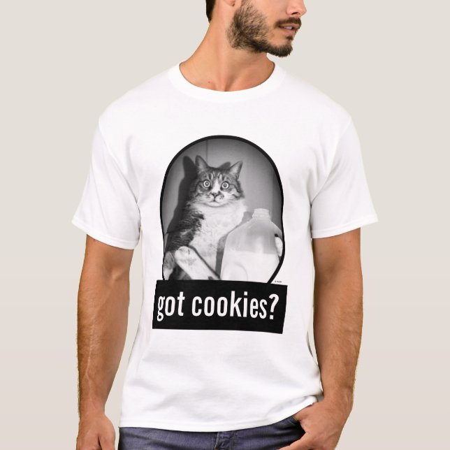 Cat Drinking Milk From Jug T-Shirt (Front)