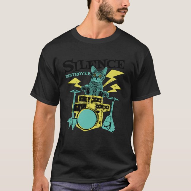 Cat Drum T-Shirt (Front)