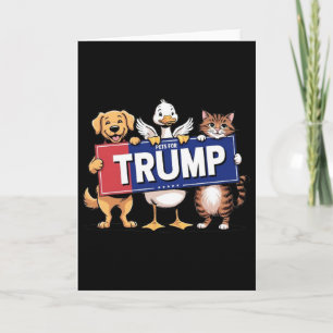Cat Duck Dog Pets For Trump Card