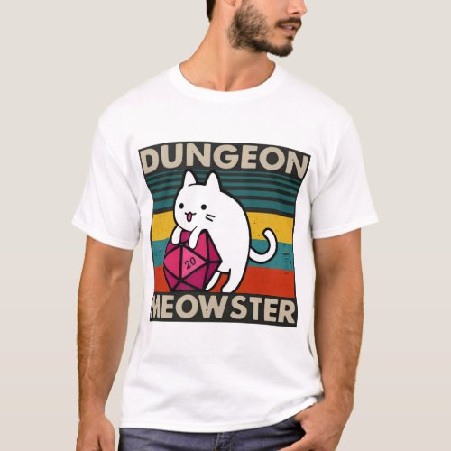 Cat Dungeon Meowster Vintage 2 T_Shirt