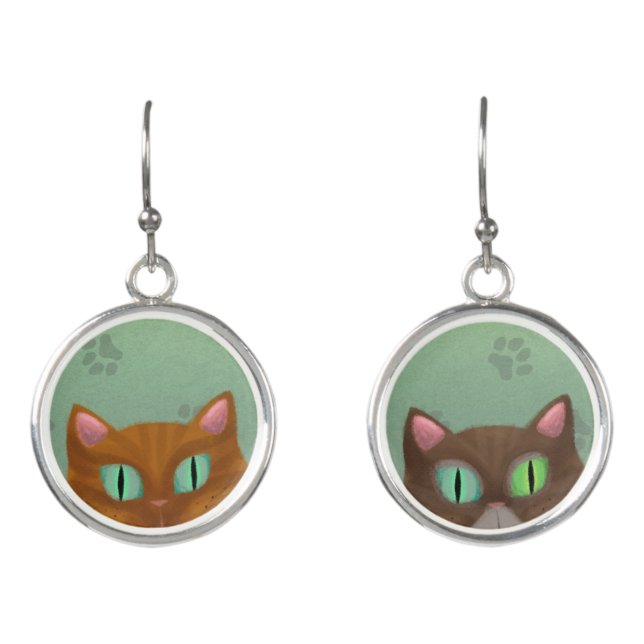 Cat Earrings (Front)