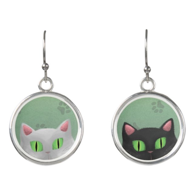 Cat Earrings (Front)