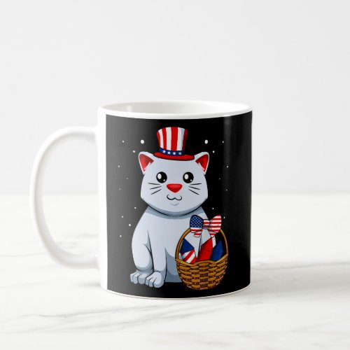 Cat Easter Egg 4Th Of July Kitten American Flag Me Coffee Mug