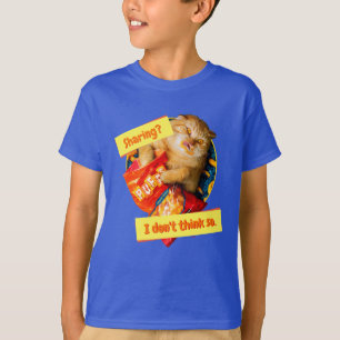 Cat Eating Cheese Puffs T-Shirt