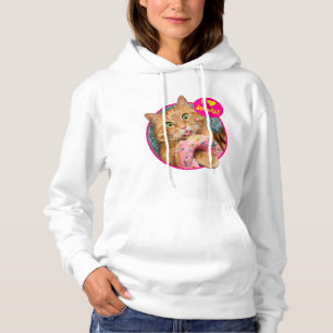 Cat Eating Donut Hoodie