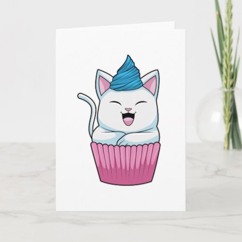 Cat Eating Muffin Card