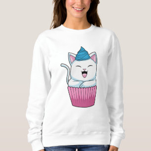 Cat Eating Muffin Sweatshirt