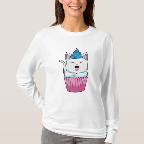 Cat Eating Muffin T_Shirt