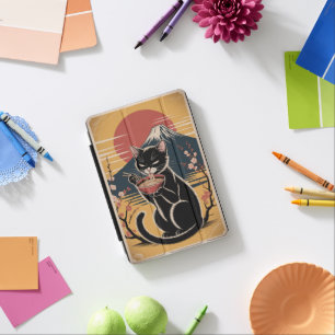 Cat Eating Ramen iPad Mini Case
