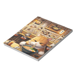 Cat Eating Ramen v1 Notepad