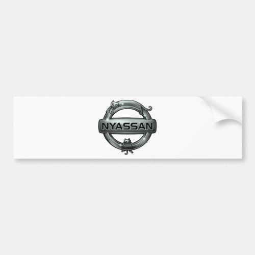 cat emblem 2 bumper sticker