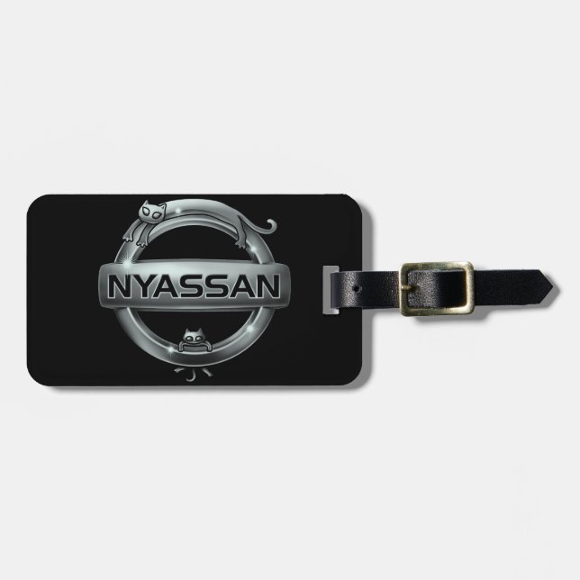 cat emblem 2 luggage tag (Front Horizontal)