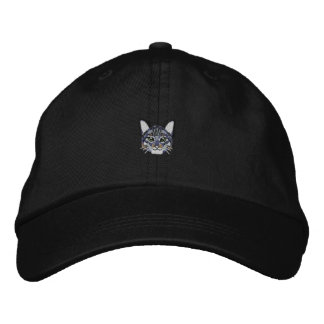 cat embroidered baseball cap