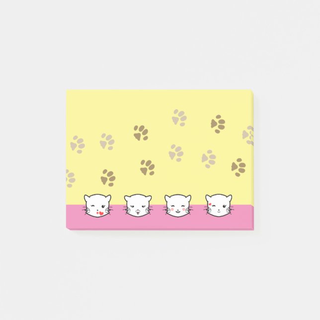 Cat Emoji Art 2 Post-it Notes (Front)