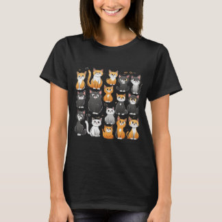 Cat emotions t-shirt