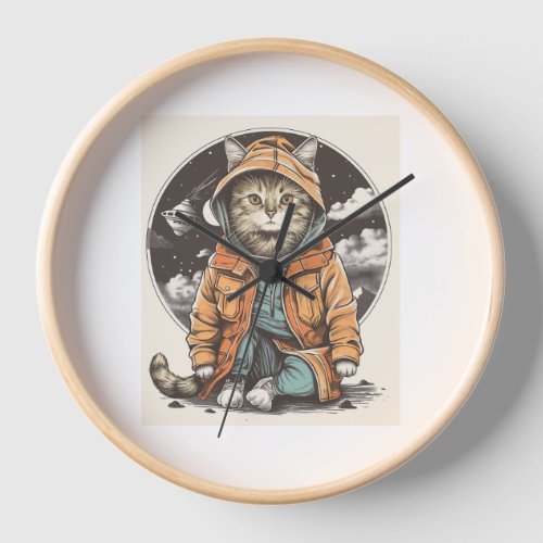 Cat Encounter Clock