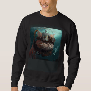 Cat Engineer Underwater Sweatshirt