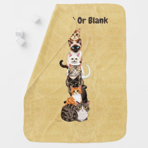 Cat-Er-Pillar Feline Tower Baby Blanket