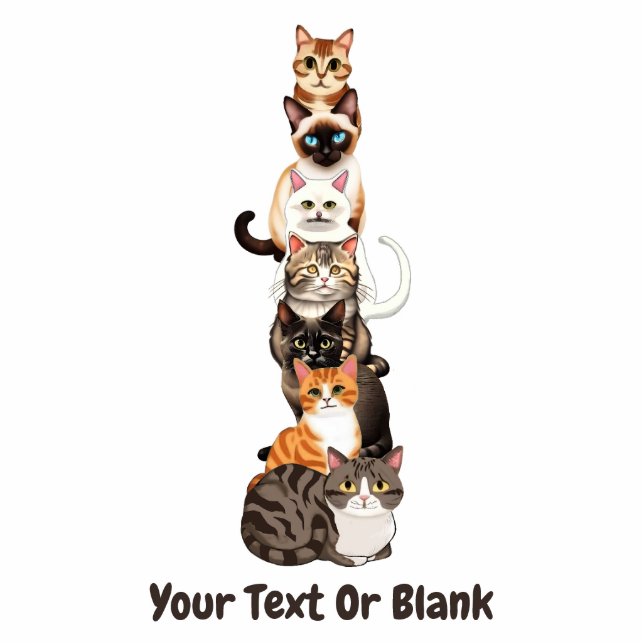 Cat-Er-Pillar Feline Tower Cutout (Front)