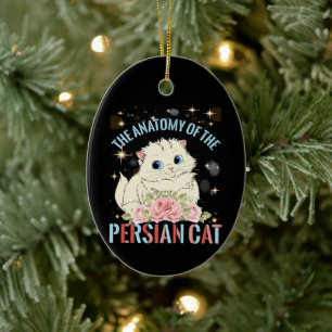 cat esthetic,The Anatomy Of The Persian Cat Ceramic Ornament