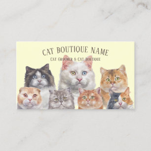 Cat Event Pop Up Vendor Business Card