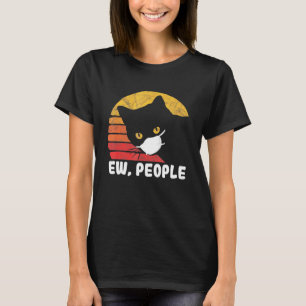 Cat Ew People Vintage Style Cat Retro T-Shirt