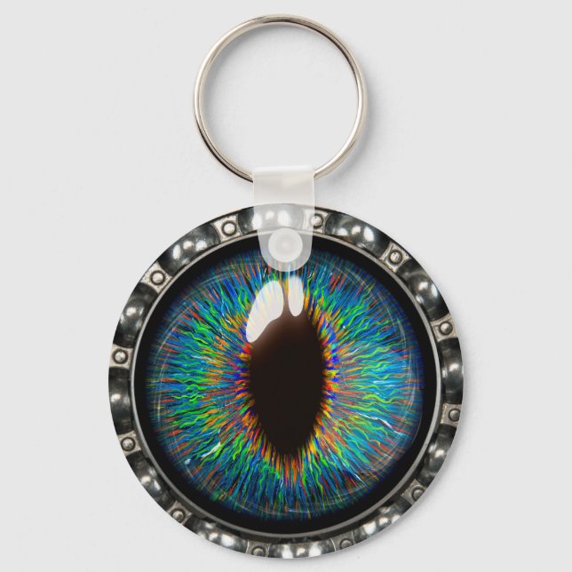 Cat Eye Quantum Mechanic Engineer Bearings Keychain (Back)