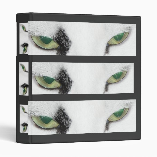 Cat Eyes 3 Ring Binder (Front/Spine)