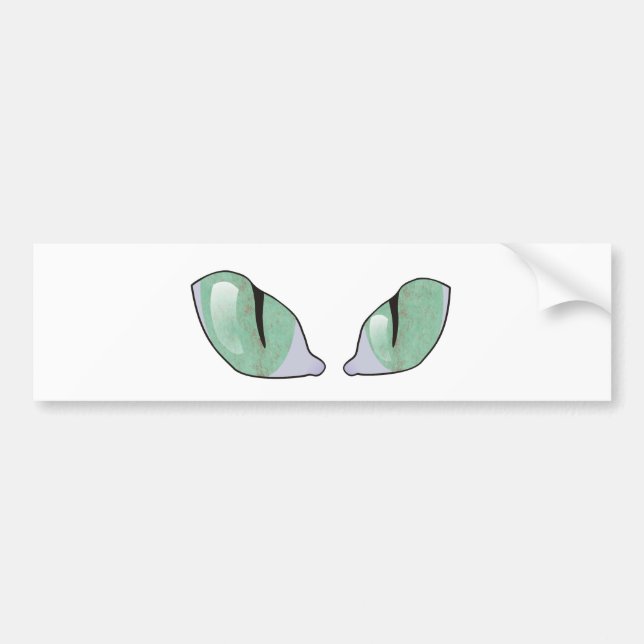 Cat Eyes Bumper Sticker (Front)