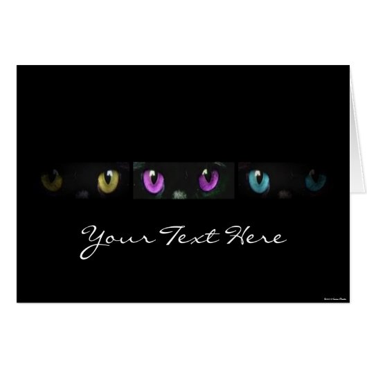 Cat Eyes Card (Front Horizontal)
