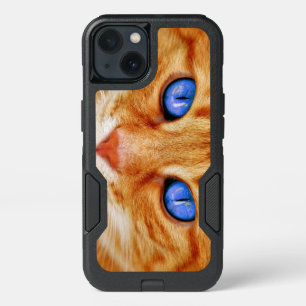 Cat Eyes Cat Eyes Face Tiger Mackerel Red Cat iPhone 13 Case
