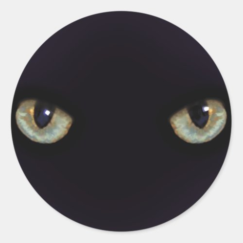 Cat_eyes Classic Round Sticker