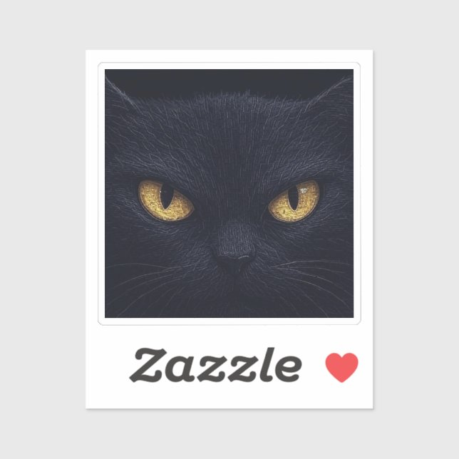Cat Eyes in the Dark – Spooky Halloween Sticker (Sheet)