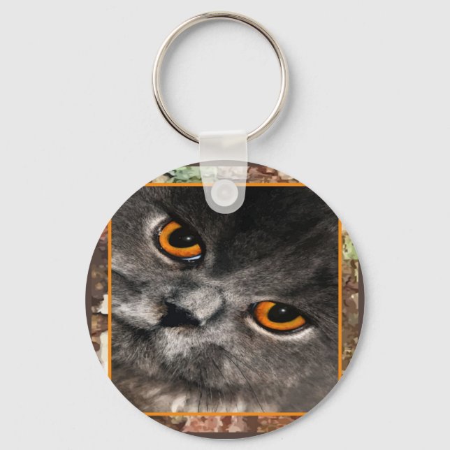 Cat Eyes Keycahin Keychain (Front)