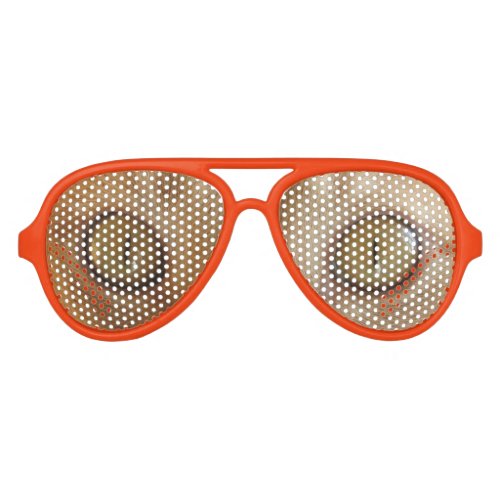 Cat eyes_Orange Aviator Sunglasses