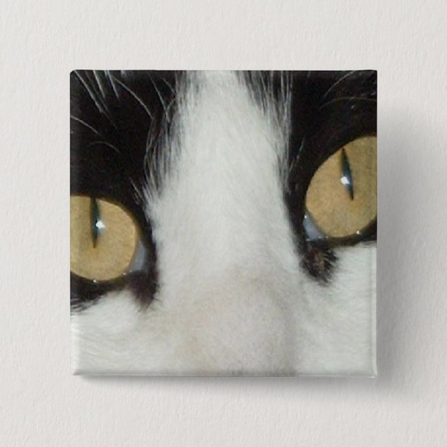Cat Eyes Pinback Button (Front)