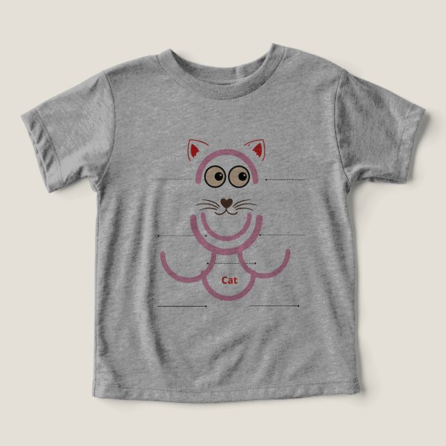 Cat eyes  toddler t-shirt (Design Front)