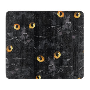 Cat Eyes Watching Cutting Board