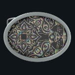 Cat Eyes Watching Your Cases Belt Buckle<br><div class="desc">A mandala made of abalone-jewel-like cat faces adds just the flashy-cat style needed to personalize your phone. On black these really have a stand-out shine. If you prefer a different background color,  no problem,  just contact Jill here for the countless customizations that can be applied.</div>