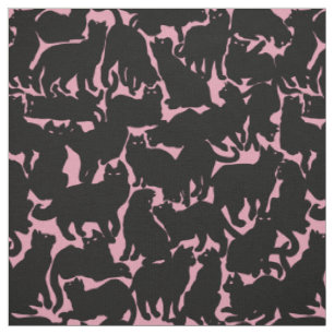 Cat Fabric Cat Lover Art Pattern Fabrics