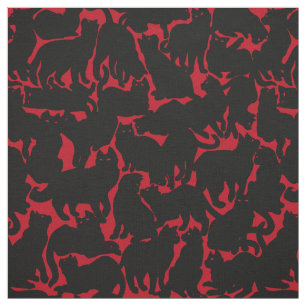 Cat Fabric Cat Lover Art Pattern Fabrics